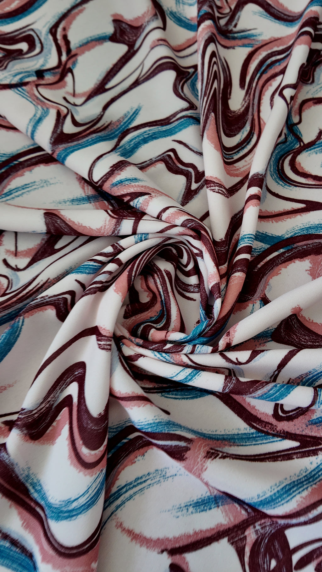 Bordeaux marble abaya