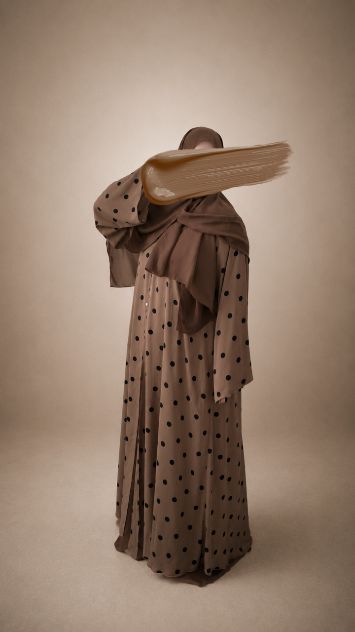 Coffee dot abaya