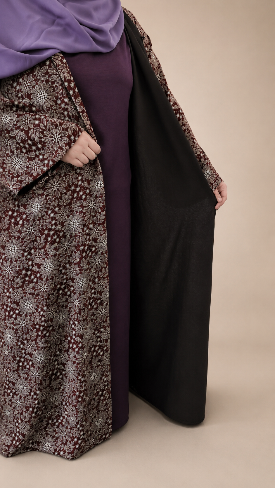 Chestnut abaya