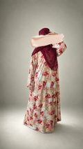 Red blossom abaya
