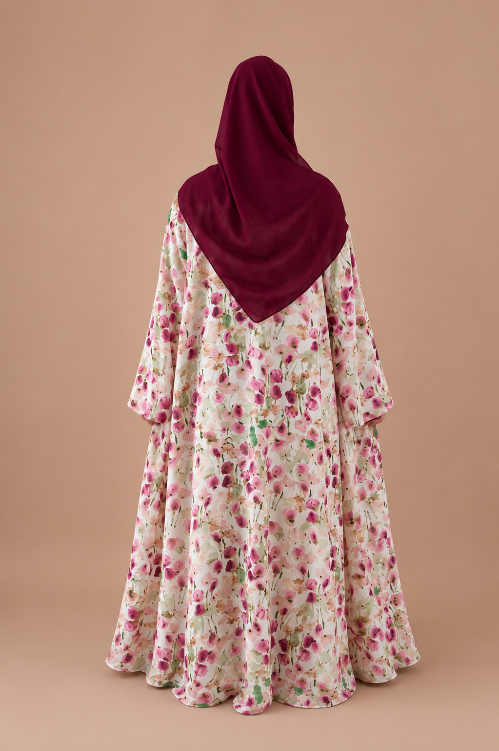 Peach abaya