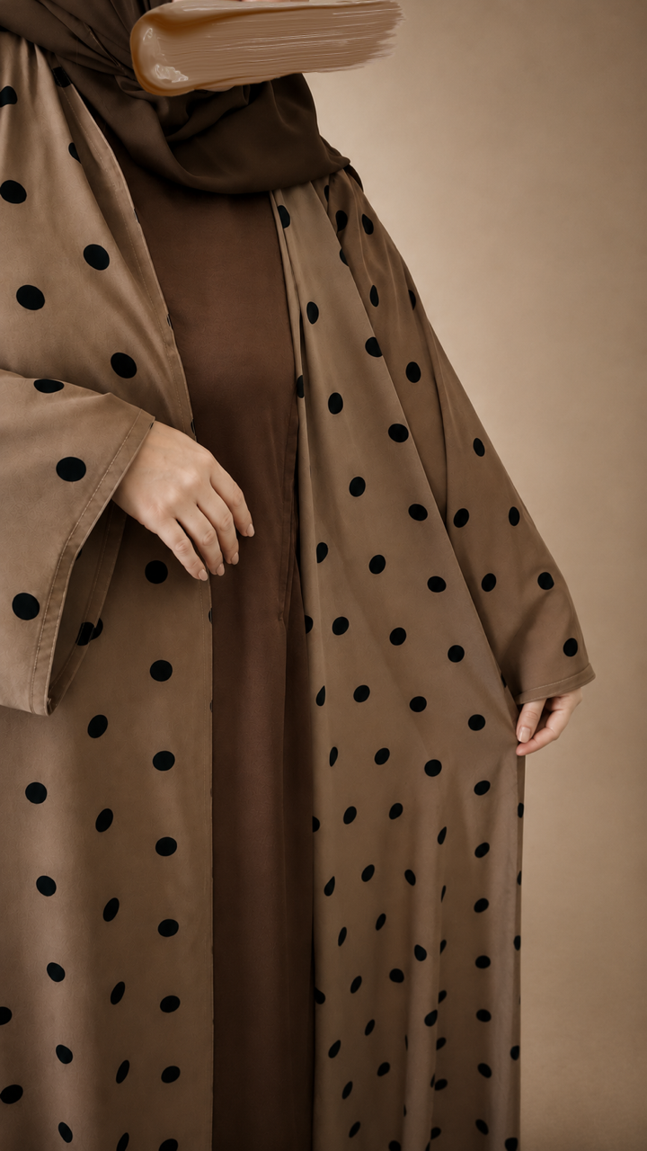 Coffee dot abaya